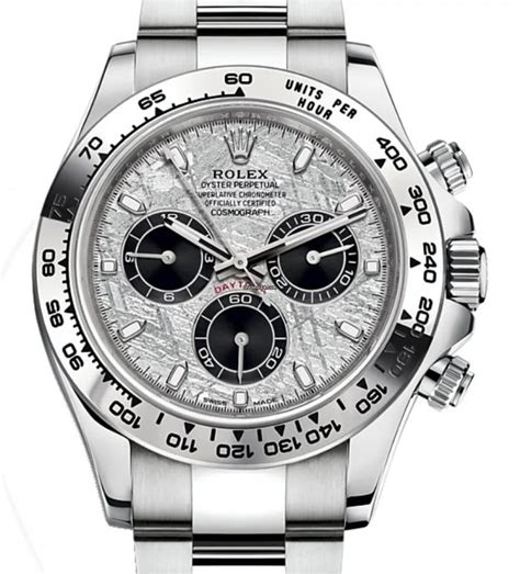 rolex white gold meteorite daytona|Rolex daytona meteorite 2021.